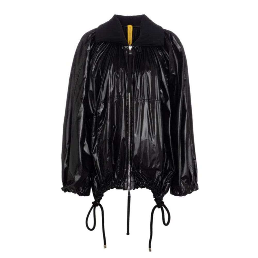 Moncler Genius Women's Fragment 1952 Diamond Lacquered Jacket Black